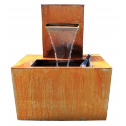 Brunnen AQUA BOX | Corten - Edelstahl
